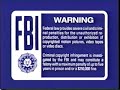 Blue FBI Warnings 2000 2003 VHS Version