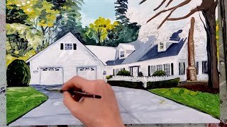 Commissioned Work | House Portrait | Cedar Lee