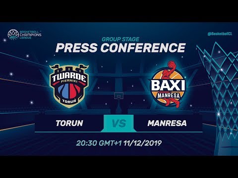 Polski Cukier Torun v BAXI Manresa - Press Conference - Basketball Champions League 2019-20