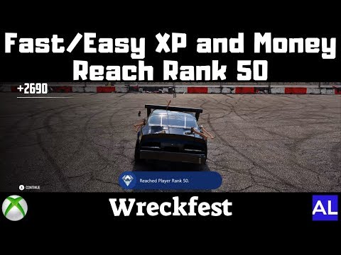 Wreckfest (Xbox One) Fast/Easy XP and Money - Reach Rank 50