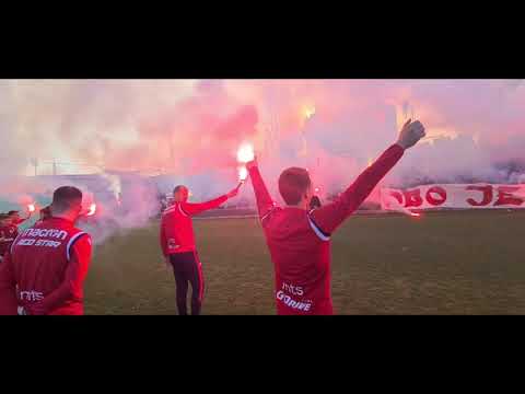 Crvena Zvezda team reception in Belgrade today.