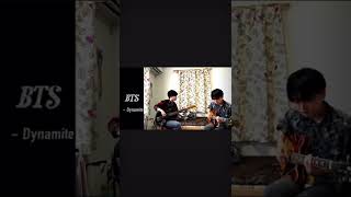 【BTS】Dynamiteベースとギターで弾いてみた【バンタン】#BTS #방탄소년단 #ベース　#ギター　#弾いてみた　#韓国　#한국 #army #아미