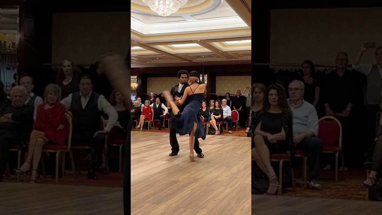 Silvina Tse and Julio Alvarez, improvising at the Bologna Tango Encuentro.