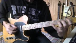 Guitar Lesson - How-to play - Treat me right Pat Benatar  - Rythm part -Slowed down