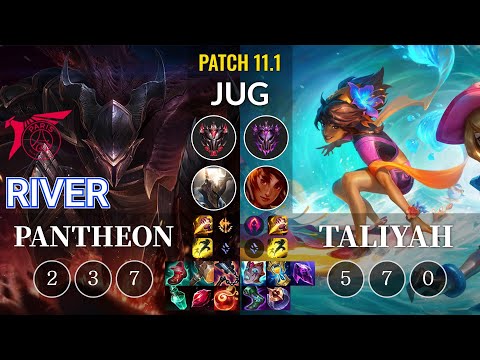 TLN River Pantheon vs Taliyah Jungle - KR Patch 11.1