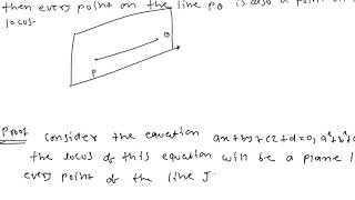 show that every equation of the first degree in x,y,z represents a plane