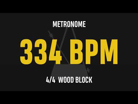 334 BPM 4/4 - Best Metronome (Sound : Wood block)