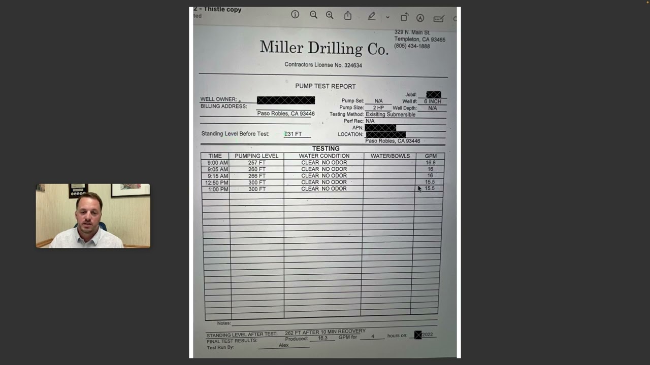 How to read a Pump Test Report