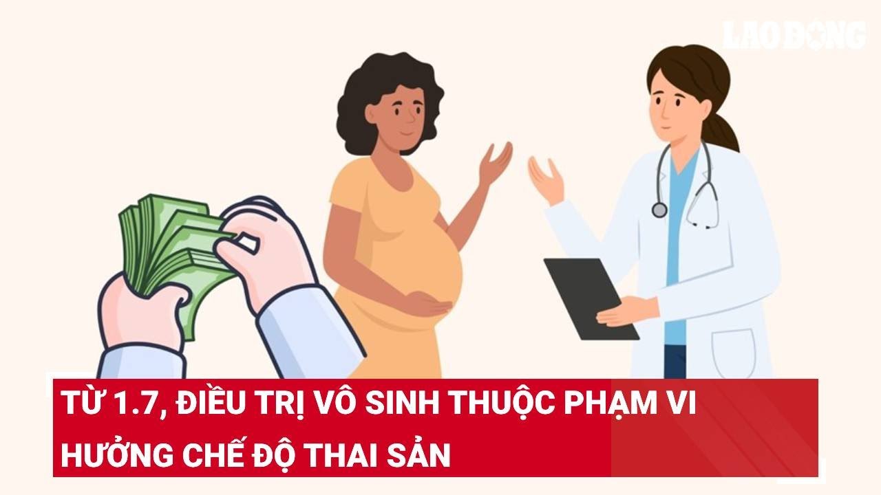 Từ 1.7, điều trị vô sinh thuộc phạm vi hưởng chế độ thai sản