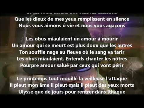 La nuit d'avril 1915 - Guillaume Apollinaire lu par Yvon Jean