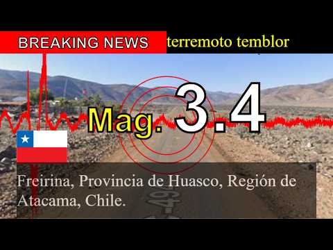 😱🚨Últimas noticias: Sismo de magnitud 3.4 sacude Freirina, Provincia de Huasco, Región de Atacama, C
