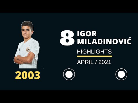 Igor Miladinović ► FK Čukarički / 18 Years Old / 2003 Birth Year / Highlights April / 2021