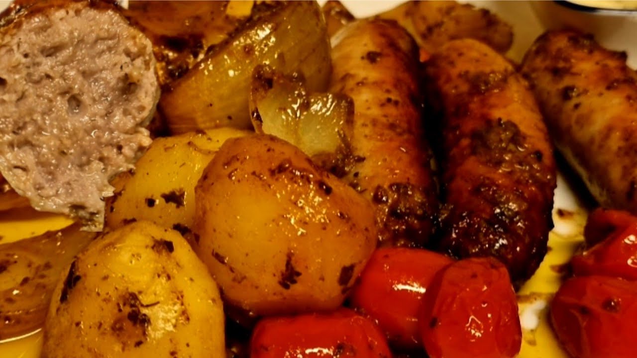 Saucisse Et Pomme De Terre Au Four Comment Je Prépare Les Saucisses Aux Pommes De Terre Rôties