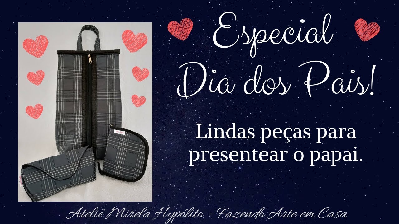 Especial Dia dos Pais com 5 peças!   Peça 1 - Porta Óculos