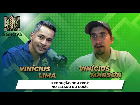 Produção de Arroz no Goiás, com o engenheiro agrônomo Vinícius Marson! Agro93 PodCast Ep14