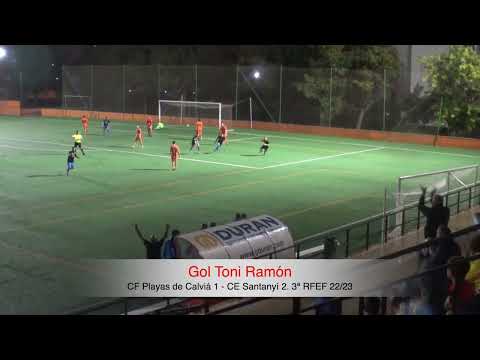 Gol Toni Ramón. CF Playas de Calviá 1 - CE Santanyí /ATB 2. 3ª RFEF 22/23