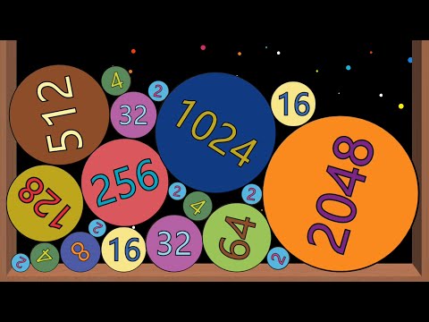 2048 Color Balls - 2048 Balls Game: Drop & Merge - 2048 Balls, Merge Number, 2048 Physic Balls