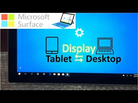 How to SWITCH Tablet and Desktop Mode for Surface Pro