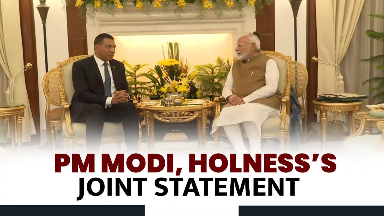 Jamaican PM Andrew Holness India visit | PM Modi | Exchange of MOUs & Joint Press Statements
