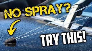 Windshield Wiper Fluid Not Spraying Or Spraying Weak: Pump, Lines, Nozzles - Diagnose and Fix