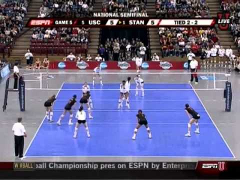 Stanford vs USC 2007 Volleyball [Set 5 Part 1]