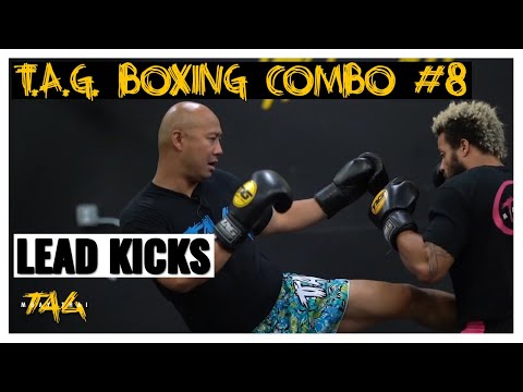 T.A.G. Boxing Combo #8 with Lead Kicks with Chris Aboy and James Combs