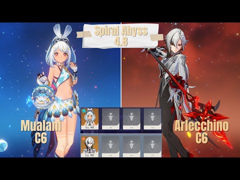 C6 Mualani & C6 Arlecchino Solo Spiral Abyss 4.8