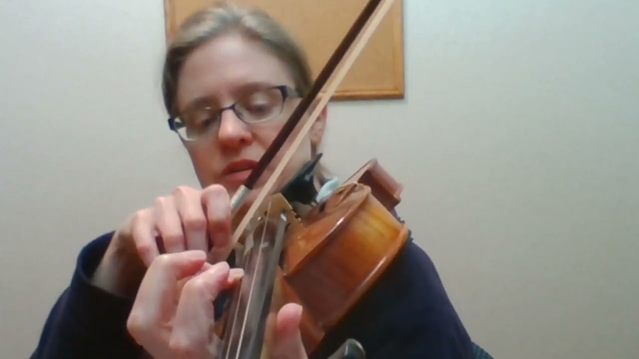 Violin lesson video