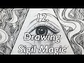 Drawing Sigil Magic: Practice of the day 12, with Ra of Earth