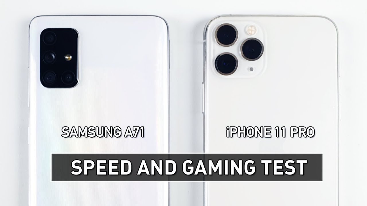 SAMSUNG A71 vs iPHONE 11 PRO SPEED & GAMING TEST