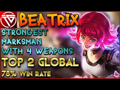 Top Global Beatrix Best Build Gameplay by DUA LIPA | Mobile Legends