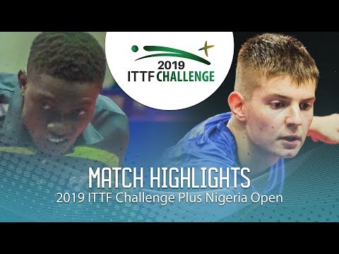 Rares Sipos vs Azeez Solanke | 2019 ITTF Nigeria Open Highlights (U21 1/4)