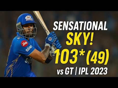SKY on Fire! 103 Not Out in Just 49 Balls 🚀 | MI vs GT Highlights 2023 | Highlights Room #trending