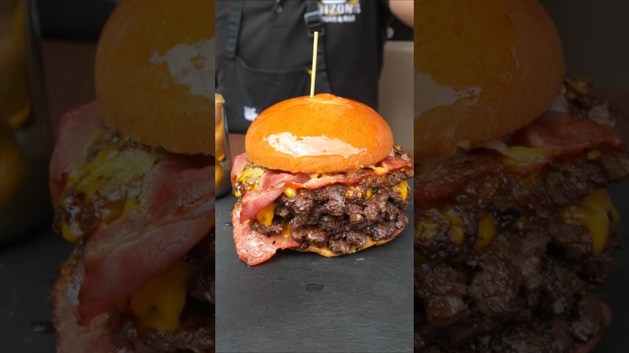 Cheesiest burger in Vienna!🔥 #viralfood #cheese #burger #streetfood #shorts #foodlover #foodie