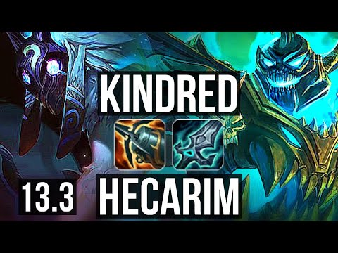 KINDRED vs HECARIM (JNG) | 84% winrate, 10/1/4, Legendary, Rank 12 Kindred | TR Grandmaster | 13.3