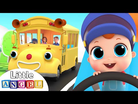 Wheels on the Bus Go Round and Round | Nursery Rhymes by Little Angel Video