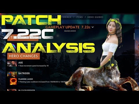Patch 7.22c Analysis and First Impressions