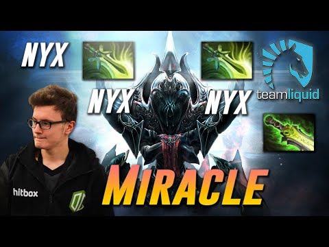 Miracle Nyx Nyx Nyx x2 Butterfly  - Dota 2 Pro MMR Gameplay