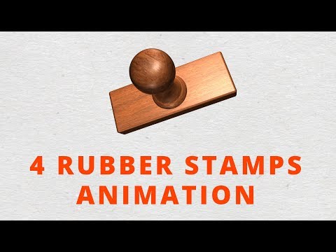 Rubber Stamps Animation - Green Screen Video + After Effects Project Files