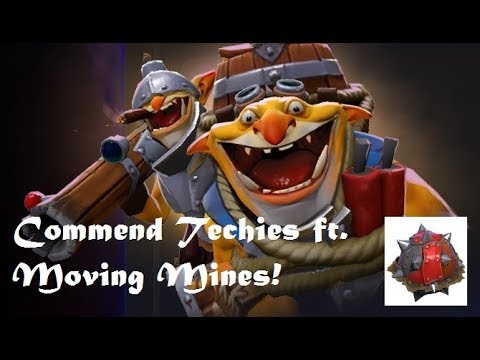 Commend Techies ft. Moving Mines - DotA 2 Techies Gameplay