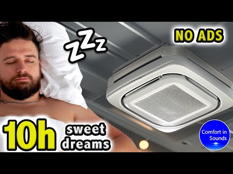 Relaxing Cassette Air Conditioner Sound for Deep Sleep | White Noise, Reduces Stress & Anxiety