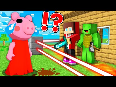 Maizen JJ & Mikey - Piggy Roblox vs Security House in Minecraft - Maizen JJ and Mikey