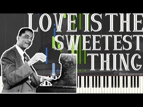 Teddy Wilson - Love Is The Sweetest Thing (Solo Jazz Stride Piano/Ballad Synthesia)