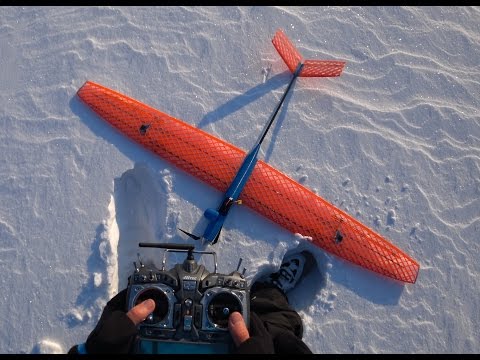 How to land 3D printed plane in snow
