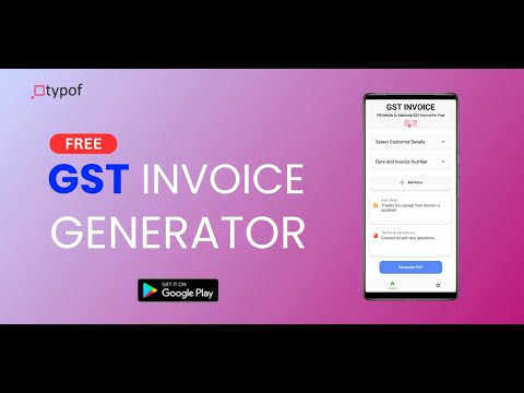 GST Invoice Generator - Typof