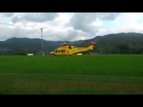 elisoccorso al campo sportivo di Sant'Ippolito di Vernio