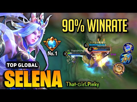 No.1 Supreme Selena Roamer Build [ Selena Top Global Gameplay ] Τhat‐ɢīrl.Pinky - Mobile Legends
