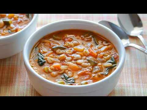 Healthy Homemade Mediterranean Soup