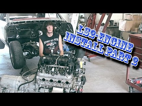 LS2 Engine SWAP-Part 2-Installing The Motor Mounts And Oil Pan-It's IDIOT PROOF!