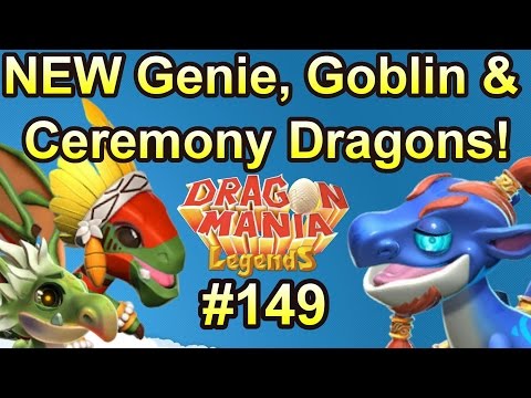 NEW Genie, Goblin and Ceremony Dragons + Hippie & Pixel Dragon Breeding! - Dragon Mania Legends #149